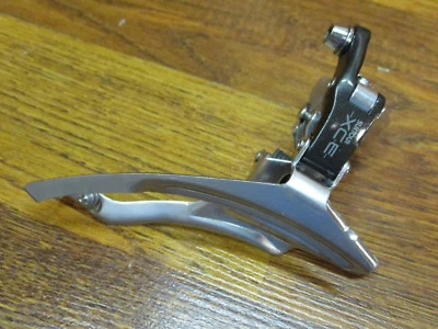 NOS VINTAGE SUNTOUR XCE  28.6 CLAMP -ON BOTTOPM PULL TRIPLE FRONT DERAILLEUR - Image 1 of 3