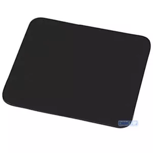 BLACK Desktop PC Mouse Mat 6mm Plain Fabric Foam Backed - Picture 1 of 1