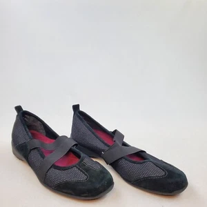Munro Ballerinas Damen Größe 8 perfekte Passform schwarz zum Überziehen 4013 - Bild 1 von 12