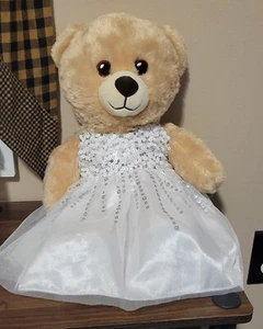 Build-A-Bear Workshop Tan Confetti Happy Birthday Bear Sewn Eyes - 15 inches - Picture 1 of 4