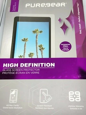 PureGear HD Tempered GLASS w/ Installation Tray for Samsung Galaxy Tab E 8.0 - Image 1 of 3