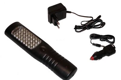 TORCIA LAMPADA DA LAVORO A 35 LED RICARICABILE 220 E 12VOLT OFFICINA 12V - Immagine 1 di 4
