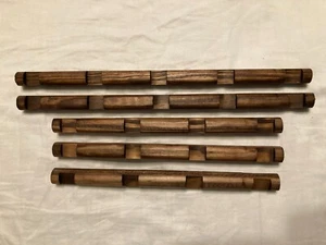 Lincoln Logs 2 Round at 13 1/2 " Long & 3 Round at 10 1/2 " Long - Picture 1 of 3