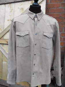 Polo Ralph Lauren Sport Suede Leather Western shirt/Jacket Size Large - Picture 1 of 7