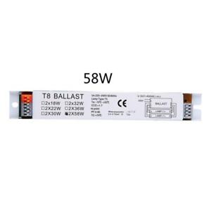 T8 220-240V AC 2x58W Wide Voltage Electronic Ballast Fluorescent Lamp Ballasts