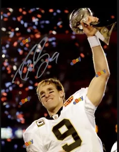 Drew Brees Autographed 8.5x11 Super Bowl Champ MVP Saints Signed Reprint Photo - Picture 1 of 1
