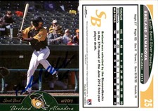 Breland Almadova Signed 2013 Grandstand South Bend Silver Hawks #NNO Card