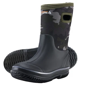 HISEA Kids Waterproof Rain Boots for Little Kid Big Kid Boy Girl Pull On Wellies - Picture 1 of 21