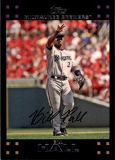 2007 Topps Bill Hall . Milwaukee Brewers #154