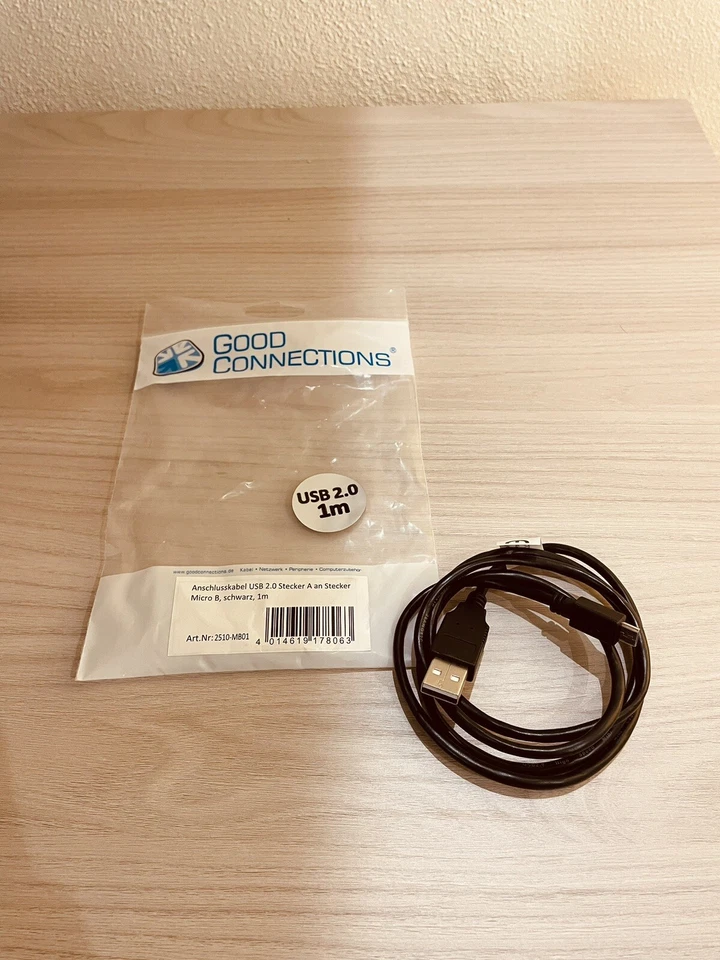 CAVO USB MICRO 1M 1 METRO RICARICA CONTROLLER PS4 PLAYSTATION 4 JOYPAD JOYSTICK - Immagine 1 di 1