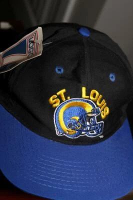 DE COLECCIÓN AÑOS 90 ST LOUIS RAMS ADULTO NFL GORRA SNAPBACK LOGO 7 GORRAS BILLETE VERDE RARO NUEVO CON ETIQUETAS Foto 1 de 4