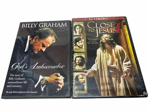 Billy Graham God's Ambassador & Close to Jesus Dvds Christian Faith - Picture 1 of 4