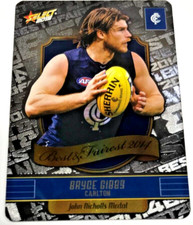 2015 SELECT AFL CHAMPIONS BEST AND FAIREST CHASE CARD BF3 BRYCE GIBBS-CARLTON