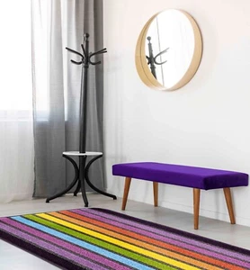 Weiche rutschfeste waschbare maschinenteppiche runde Flurläufermatte 11 mm Dicke - Bild 1 von 35