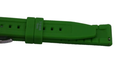 FOSSIL KELLY VERDE 18MM PULSEIRA DE RELÓGIO DE SILICONE FIVELA DE PRATA ETIQUETA AUTÊNTICA  - Imagem 1 de 4