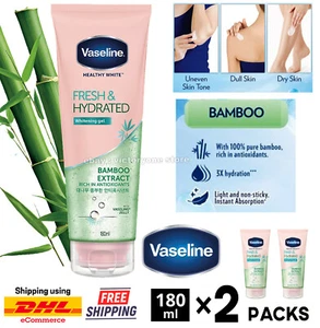Whitening Gel Vaseline Healthy Bright 100% Pure Bamboo 180ml x 2 PACKS NEW - Picture 1 of 12
