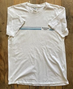 Swimming Tapes Band T-Shirt - White - Large - Gildan - Picture 1 of 10