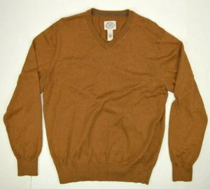 Vintage Pullover St John's Bay Gr. M 90er Golden Caramel V-Ausschnitt Cobain Special - Bild 1 von 8