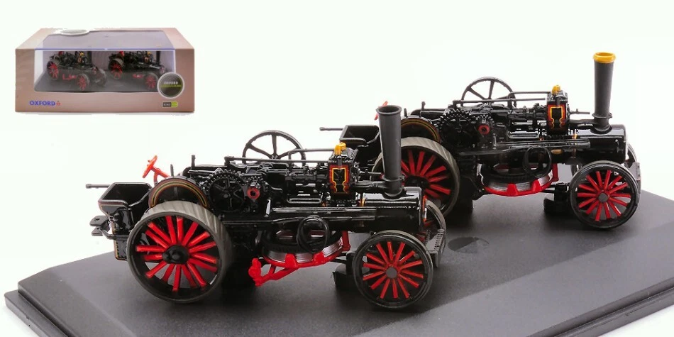 Oxford Model TRACTORS FOWLER BB1 PLOUGHING ENGINE x 2 MASTER & MISTRESS 1:76 - Image 1 of 1