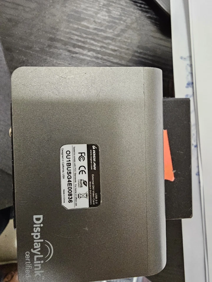 IOGEAR GUC2020DW6 DisplayLink External DVI Video Card USB 2.0 NO CABLES INCLUDED - Image 1 of 1
