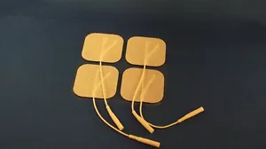 40 almohadillas almohadillas de electrodos para masajeador electrónico de pulso - electrodos - tela blanca 2x2 - Imagen 1 de 2