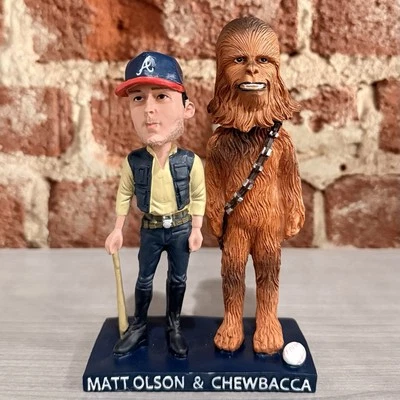 Matt Olson & Chewbacca Atlanta Braves Custom star Wars Bobblehead - Image 1 of 4