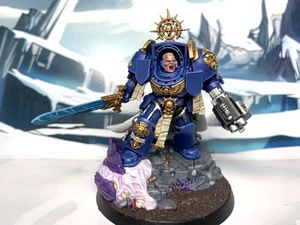 Warhammer 40k Space Marines Ultramarines Terminator Captain Made To Order - Picture 1 of 4