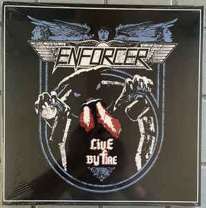 Enforcer Live By Fire Splatter Vinyl LP Sodom Kreator Testament NEW SEALED - Picture 1 of 2