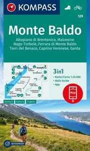 KOMPASS Wanderkarte 129 Monte Baldo, Malcesine, Nago-Torbole, Garda 1:25.00 ... - Bild 1 von 1