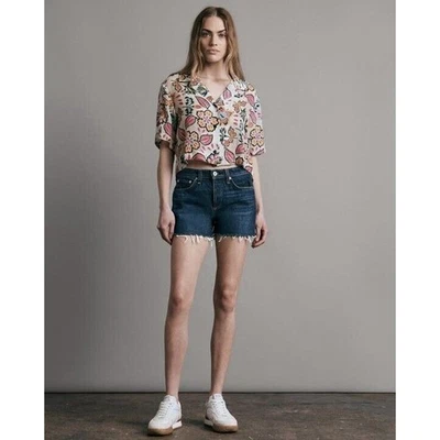 RAG &BONE Dre заниженной кнопка мухи джинсовой ткани фестиваль Jean шорты состаренный новый с Ярлыками 26 - Изображение 1 из 4