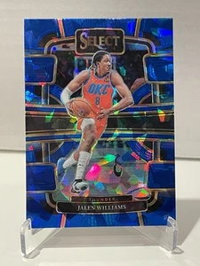Jalen Williams 2023-24 Panini Select Concourse Level Blue Cracked Ice #9 OKC - Bild 1 von 2