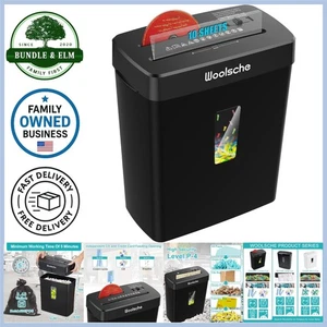 Tritacarte Taglio Croce 10 Fogli Livello Sicurezza P-4 Casa Ufficio Durevole - Foto 1 di 9