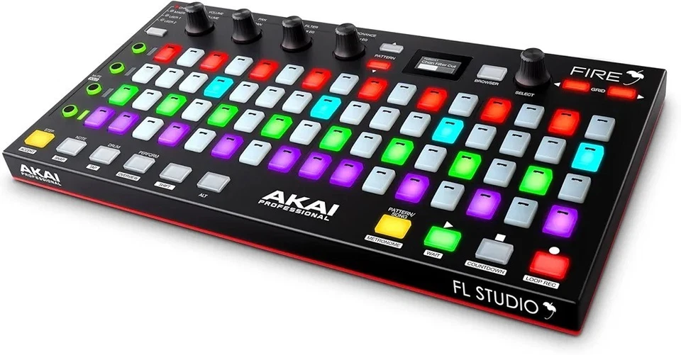 Akai FIRE USB MIDI Controller 64 RGB Pads FL Studio Controller Only NEW Fedex - Image 1 of 4
