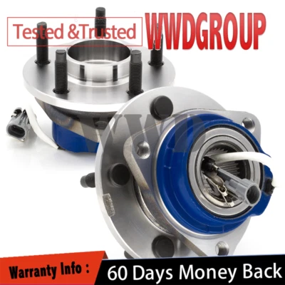 Pair Front Wheel Hub Bearing For Chevy Impala Pontiac Grand Prix Buick Regal Foto 1 de 4