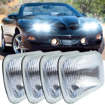4Pcs  HI/LO Beam LED Conversion Headlight for Oldsmobile Toronado 1986-1992 - Image 1 of 4