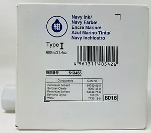 Gestetner 613455 Ricoh 893959 Type I Original Ink Navy Blue Marine VT-600 - Picture 1 of 1
