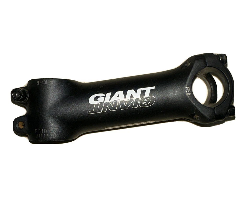 Giant bike stem 110mm +/- 7 degree 1 1/8” 26.0 mm black threadless Road MTB - Image 1 of 4