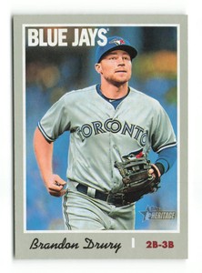 2019 Topps Heritage Brandon Drury  #238   Toronto Blue Jays Baseball Card