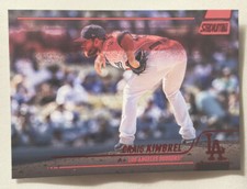 2022 Stadium Club Base Red Foil ERROR BLOOD STREAK Craig Kimbrel. RARE! Dodgers