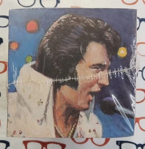 Vintage 1980s Elvis Presley Paper Note Cube Made in USA 4"X4"X4" - New/Sealed - Picture 1 of 6
