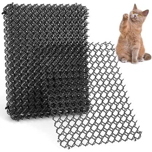 10Pcs Cat Scat Mat with Spikes 15.8x12.5in Cat Repellent Scat Mats Spike Deterre - Picture 1 of 12