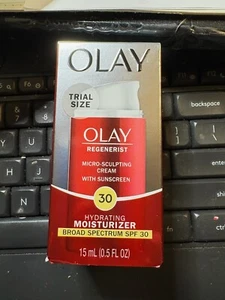 Crema hidratante Olay Regenerist Micro Sculpting 0,5 oz nuevo tamaño de prueba - Imagen 1 de 1