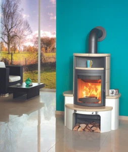 Dauerbrandofen Hark Avenso ECOplus creme raumluftunabhängig 8 kW - Bild 1 von 1