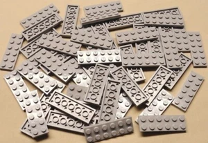 x50 NUOVE Piastre Lego Grigie 2x6 Mattoni Base Edilizia GRIGIO BLUASTRO CHIARO - Foto 1 di 1