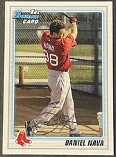 DANIEL NAVA RED SOX 2010 BOWMAN 1ST BOWMAN CARD ROOKIE  #BP47
