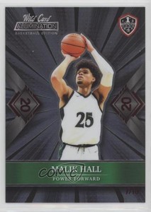 2021-22 Wild Card Alumination Red Foil 20 Stripe /10 Malik Hall #ABC-57
