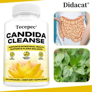 Candida Cleanse Capsules - Bowel and Colon Support, Natural Herbs - Picture 1 of 12