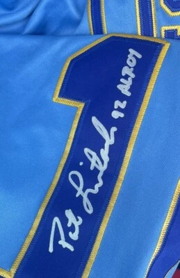 Pat Listach signed jersey  autograph Milwaukee Brewers 92 ALROY inscription JSA - Image 1 of 4