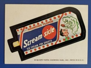 75 WACKY PACKAGES SERIES 13 WHITE BACK SCREAM SICLE  @@ SET BREAK @@ SUPER RARE