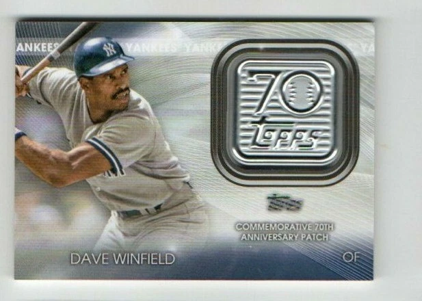 DAVE WINFIELD NEW YORK YANKEES  2021 Topps Update 70th Anniversary Patch - Image 1 of 1